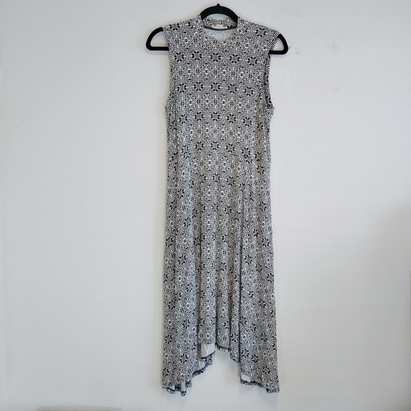 Maeve Anthropologie Cleary Pullover Mock Neck Handkerchief Hem Dress Sz M - Picture 1 of 9